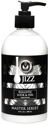 MASTER SERIES Cremeweißes, geruchloses Körper-Gleitmittel auf Wasserbasis, 473 ml, für Männer, Frauen und Paare, nicht färbende Formel, dicke und glatte Textur, einfache Reinigung, Massage-Gleitmittel