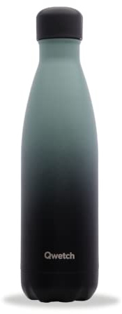 QWETCH - Bouteille Isotherme Originals Graphite Kaki 500ml - 24h Froid et 12h Chaud - Etanche, Sans BPA & Réutilisable - Gourde inox isotherme pour Sport, Voyage, Bureau, Randonnée