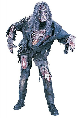 shoperama Zombie Deluxe 3D Kostüm für Herren und Teenager Halloween Horror The Walking Dead