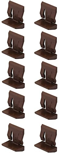 cyclingcolors 10x Bodenträger braun kunststoff möbel Regal schrank Halter Fachbodenträger Bretthalter Regalbretthalter Regalbodenträger