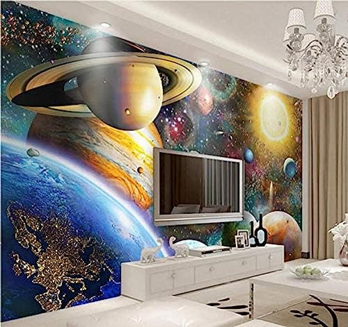 XLMING Foto 3D-Tapete Großes Wandbild Weltraum Kosmos Kinderzimmer Großes Wandbild Tapete-350cm×256cm
