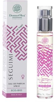 SEGUIMI NEI SOGNI – EAU DE PARFUM SPRAY ANTIOX – Profumo Agrumato Floreale con Note di Pesca, Rosa, Mughetto e Vaniglia – Con Attivi Antiossidanti – 15ml - ECO-BIO - Domus Olea Toscana