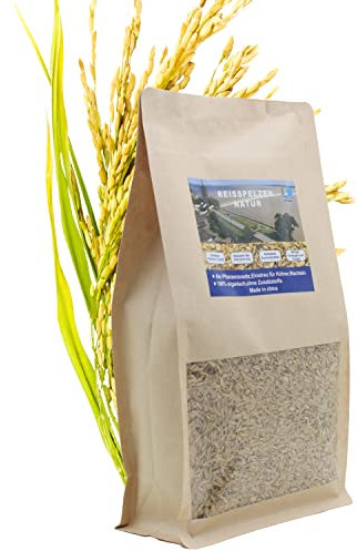 Mejale Piel de arroz, calidad de jardinería, 60 L, adecuada para plantas de interior, jardinería, camas de pollo, invernadero, huerto, hámster, codorniz, gallinas
