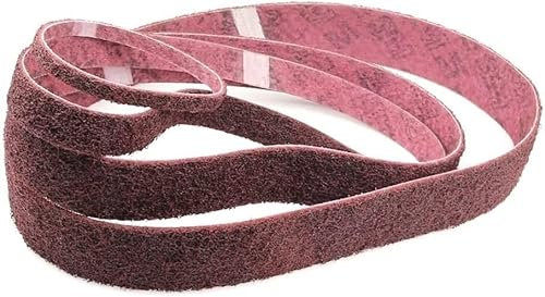 Feilenschleifer, Schleifpads, 20-teiliges Vlies-Nylon, sehr grobes Schleifen bis feines Polieren for Schleifen, Schärfen (Farbe: Rot P240, Größe: 915 x 100 mm) (Farbe: Rot P240, Größe: 915 x 100 mm) (