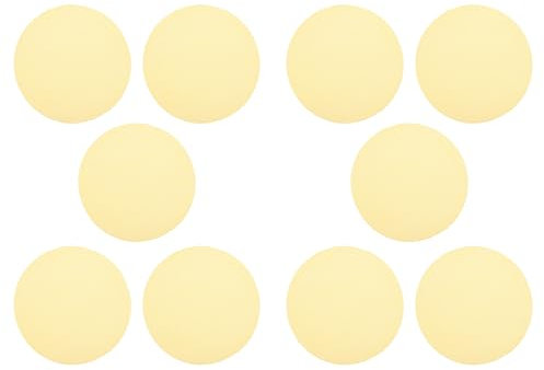 LIFKOME 10 Runde Silikon Dampfgarpads Gelb Wiederverwendbar Hitzebeständig Antihaftbeschichtet für Gedämpfte Brötchen 10 Stück