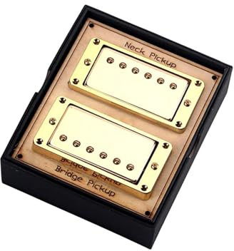 Professionell elgitarr pickup Guitar Humbucker Pickuper För LP Elgitarrer Med Monteringsskruvar Guld