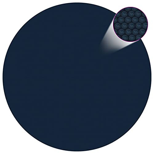 AUUIJKJF Home Items, Schwimmende PE-Solarfolie für Pools, 488 cm, Schwarz und Blau, passend für Möbel