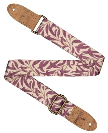 CASCHA Ukulele Strap Vegan Cork-Mauve Leaves Soporte Abdominal, Multicolor, Talla única Unisex Adulto