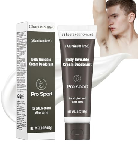Wenrny Whole Body Deodorant For Men,85g Male Body Invisible Cream Deodorant,72 Hour All Over Odor Control,Aluminum Free,Baking Soda Free,Men Full Body Antiperspirant (Woody)