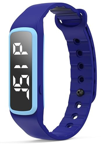 findtime Schrittzähler Armband Herren Digital Uhr Armband Fitnessuhr ohne app und Handy Schrittzähler Uhr Damen Digitale Armbanduhr Damen Messung des Schrittes, Kalorienverbrauchs und der Distanz