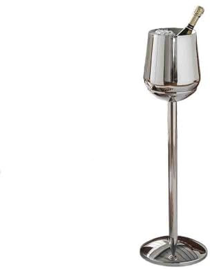 XPSHP25112 Seau à glacon Seau à Glace Vertical créatif sur Pied, Seau à Champagne léger de Luxe, Support de Seau de Refroidissement, Seau à Glace en Acier Inoxydable Seau a Champagne