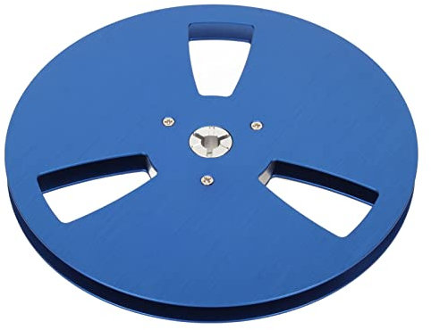 1 4 7 Inch Empty Reel Open Hole Aluminum Tape Reel Universal Alloy Opening Machine Aluminum Alloy Hose Extension Cords (Blue)