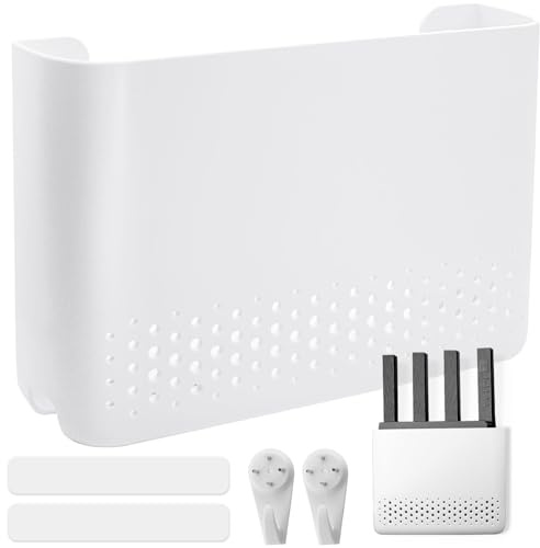 NVGFTG Router Box 25,6×17×5 cm Verstecken Wandbox Kunststoff Router Schrank