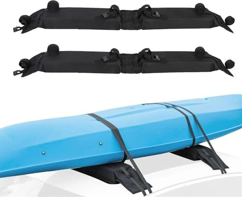 Dachträger Dachreling Träger Für Kajak, Surfbrett, SUP, Kanu, Gepäckträger, SUV, Querlatte, Windsurfen, Camping, Fracht-Spanngurte, Auto, Weiche Dachträger-Pads, 2 Stück