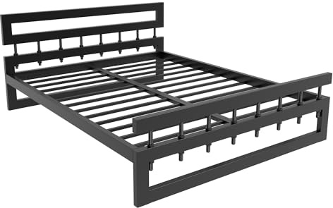 MetaloPro Metallbett Screw 180x200 cm – Extreme Stabilität Und | Hochwertiges Metall, ideal für Schlafzimmer und Gästezimmer, absolut geräuschfrei, 25 CM stauraum unter dem bett