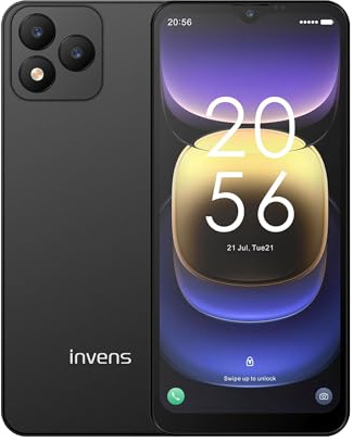 invens Note TK01 Android 4G Smartphone, 6,52 HD+ Display, 4250mAh Akku, 16MP+5MP Kamera, 7(3+4)+32GB/256GB, Octa-Core Face ID, Dual SIM/OTG/GPS/3,5mm Handy ohne Vertrag Günstig, Schwarz