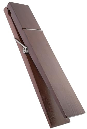 FUOYLOO Large Holder Walnut Mounted Wall Clip Towel Bathroom for Store | Creative Wooden Rack, Simple Decorative Style, Easy Install and Remove, Suitable for Hotel Use and Small Items
