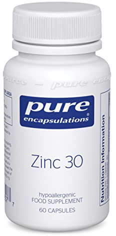 Pure Encapsulations Zinc 30 - Zinc Picolinate 30mg - Highly Absorbable Hypoallergenic Supplement - 60 Capsules