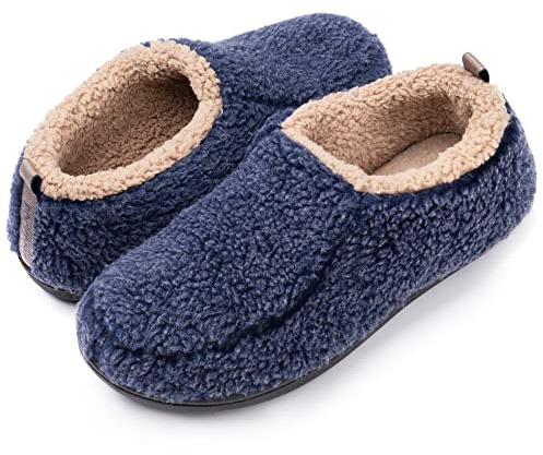 RockDove Pantofole Nomad da uomo con memory foam, 46/47 EU, Blu navy