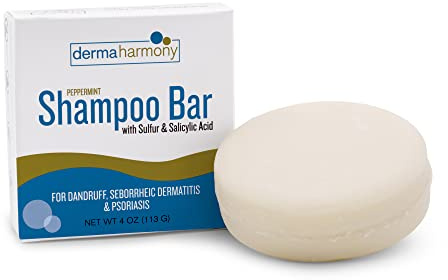 Dermaharmony 5% Sulfur 2% Salicylic Acid Shampoo Bar for Dandruff (4 oz)