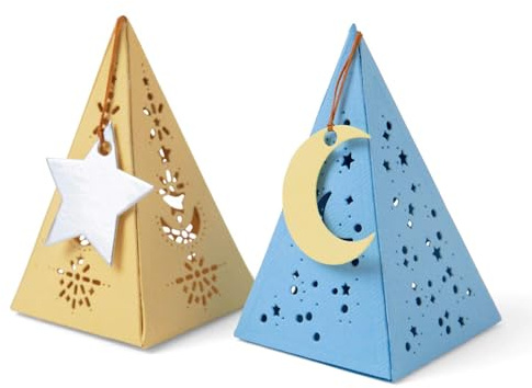 Sizzix Thinlits Himmlische Geschenkbox Stanzform - Für Einzigartige Geschenkverpackungen & Dekoration - 7 Teile