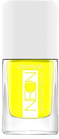 Catrice Neon Blast Nail Polish, Nailpolish, Nagellack, Nr. 01 Energizing Yellow, gelb, farbintensiv, glänzend, ohne Aceton, vegan, ohne Konservierungsstoffe (10,5ml)