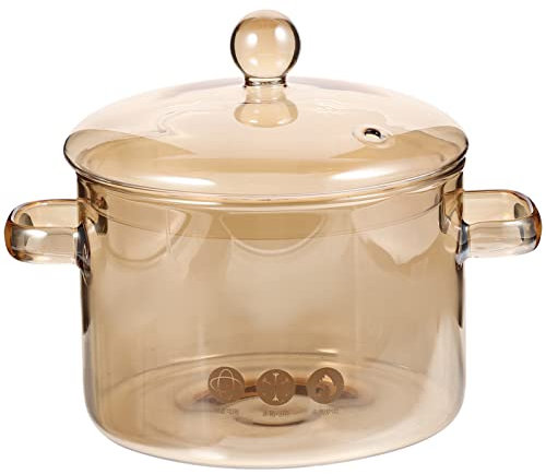 Yardwe Suppentopf Topf-potpourri Topf Mit Deckel Auflaufform Kochtopf Küchenkochgeschirr Instant-nudeln Poopouri Dampf Suppenschüssel Klare Töpfe Für Herd Hoch Südkorea Milch Glas