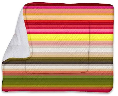 Regenbogenfarbene, mehrfarbige, weiche, warme Haustierdecke, Katzendecke, horizontale farbige Streifen, Muster, weiche, warme Welpendecke, Überzug für Hunde, Catffy-Fell-Decke, zum Schlafen, abstrak