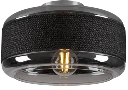 SLV PANTILO ROPE 27, Wand- und Deckenaufbauleuchte, zylindrisch, 1x max. 15W E27, silber