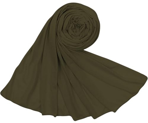 Piewag Hijab Scarf for Women Soft Cotton Muslim Jersey Hijab Head Wrap Scarves Fashion Long Scarf Shawls