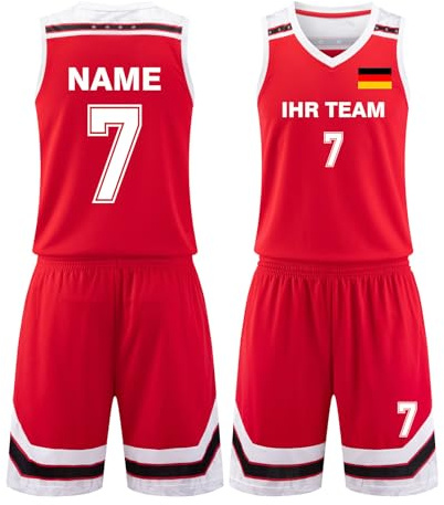LAIFU Benutzerdefinierte Basketballtrikots – Personalisieren Sie Ihren eigenen Namen und Ihr Teamlogo für das Basketball-Uniform-Set für Männer, Jungen, Damen und Mädchen