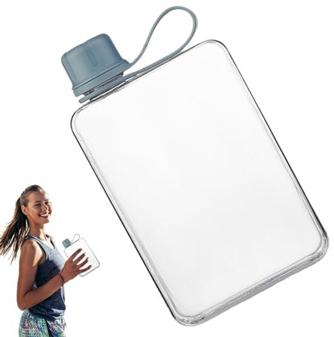 Zasdvn Bouteille d'eau de poche, 500 ml, bouteille d'eau mémo pour boissons – Flasque froide, bouteille d'eau de sport, bouteille d'eau d'été pour la randonnée, le sport, la gym, les voyages