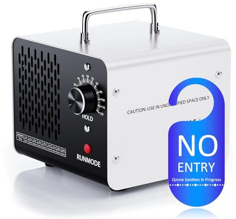 Olubfdh Generador de ozono 30.000 mg/h, dispositivo ozonizador industrial O3 purificador de aire de ozono, temporizador de 120 minutos, eliminador de olores hasta 300 m², ozonizador para coche, hogar