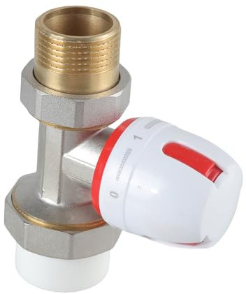 La testa termostatica completa le valvole angolari del radiatore valvole del termostato manuale delle valvole di riscaldamento delle protezioni antigelo Installazione semplice