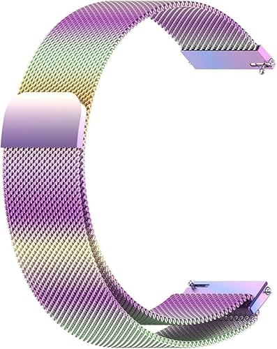 Armband för Amazfit Active 2, rostfritt stål metall, justerbart ersättningsarmband, mjuk, andas, magnetiskt tyg, klockarmband för Amazfit Active 2 Smartwatch kvinnor män, Eine Grösse, Aluminium