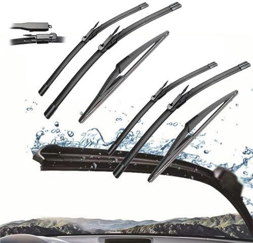 NKLDDE 3PCS For Vauxhal/For O&pel For Corsa 2006-2014 26 + 16+ 12 Front Rear Wiper Blades Windshield Windscreen Window Cutter Accessories