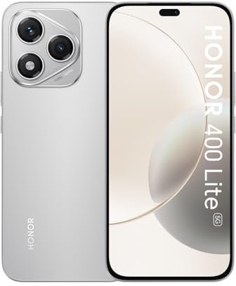 HONOR 400 Lite Unlocked 5G Smartphone, AI Camera Button,108MP Street Style Portrait,8GB+256GB, IP64 Water Resistance,3500nits AMOLED Display,Dual SIM,Android 15,Velvet Grey