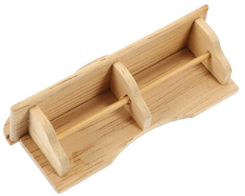 Warmhm Miniatur-holzregal Maßstab Wandregal-Modell für Mini-Haus Dekorativer Mini-ständer Miniaturartikel Puppenmöbel Zubehör
