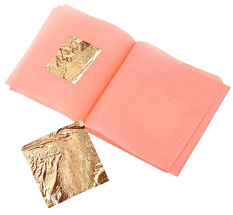 HOMSFOU 10stücke Gold Essbar Folie Goldpapier Zum Basteln Folienpapier Für Dekor Goldfolienpapier Zum Vergolden Papier Gold Zum Malen