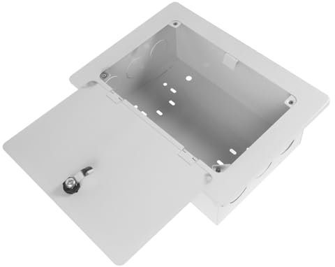KONTONTY Outdoor Wall-mounted Circuit Breaker Box 30-pair Tv Phone Line Junction Enclosure Weatherproof Metal Electrical Project Cable Connection Box
