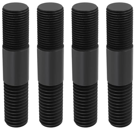 eMagTech Lot de 4 goujons filetés à double extrémité 5/8 UNF à 5/8 UNC 377598X1 Compatible avec Massey Ferguson