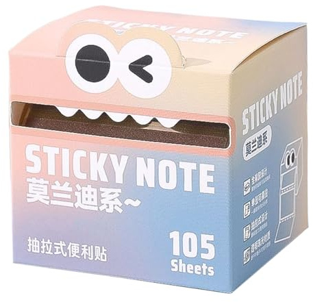 Transparent Memo Pads - Sticky Note Roll, Colorful Page Markers, Writable Adhesive Sheets, Tear Resistant and Reusable, Study Office Organization Tools, Note Stationery for Teachers Students Home Work
