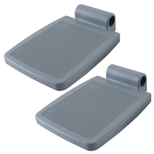 Alide 2 Stück Robuste Ersatzteile Für Rollstuhl-Fußstützenpedale, Hochklappbare Fußplatten Für Rollstühle Für Ältere Menschen Und Patienten
