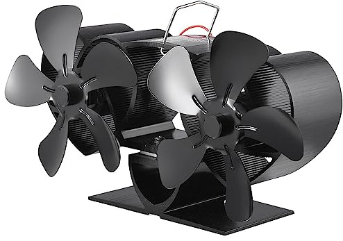 ZJchao Pelletofen, Kaminventilator, Ofenventilator, Ofen mit Ofenventilator für