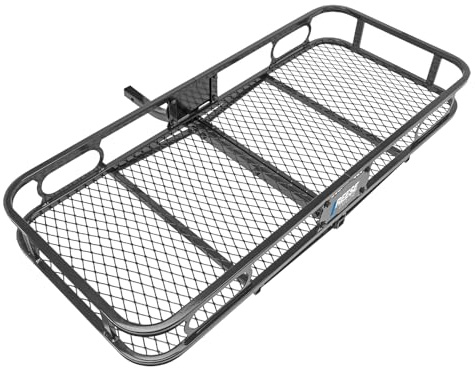 Reese Pro Series 63155 Rambler Hitch Cargo Carrier for 1-1/4” Receivers, Black