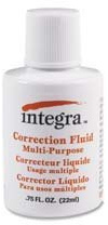 Integra : Multipurpose Correction Fluid, 22ml, White -:- Sold as 2 Packs of - 1 - / - Total of 2 Each
