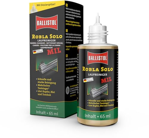 BALLISTOL Unisex – Erwachsene Waffenpflege Robla Solo Mil Laufreiniger, Farblos, 65 Ml EU