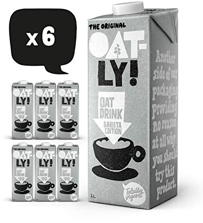 Avena - Bebida de avena - Edición Barista - 6 paquetes - 1 litro por paquete - Avena líquida - Totalmente espumable - De origen vegetal - Sostenible - Rico en grasas insaturadas