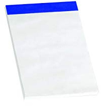Enri 100100162 - Bloc sin tapa, 80 hojas, 10 unidades, Blanco, A6