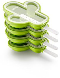 Lékué Molde para Helado en Forma de Cactus, Silicona platino Verde, 95 ml